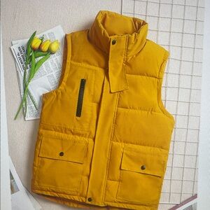 Golden Yellow Women's Puffer Vest